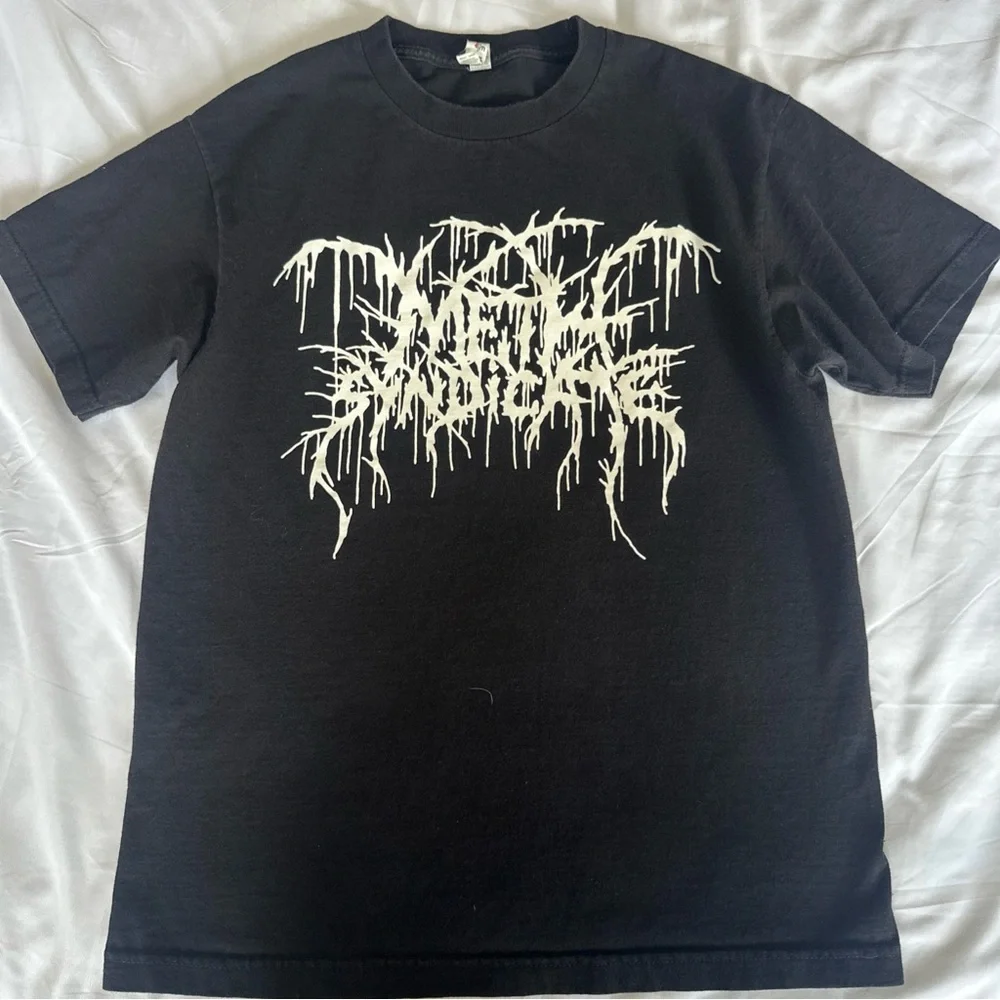 Methsyndicate Black Short‎ Sleeve T-Shirt Men's Medium Grunge Emo Streetwear
